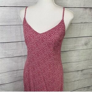 Abercrombie & Fitch Small Floral Print Midi Dress Side Slit S